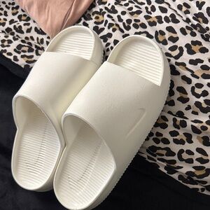 Nike Women's White Slide Slippers